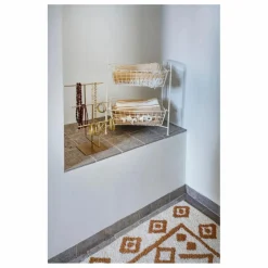 Madam Stoltz Tapis de bain tufté en coton |