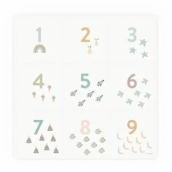 Hot Play and Go Tapis de jeu modulable Tiloo - Nombre Multicolore