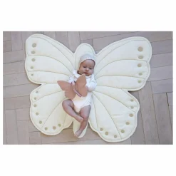 Hot Cam Cam Tapis d'éveil Papillon | Ecru