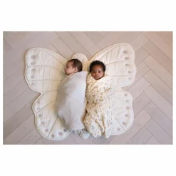 Hot Cam Cam Tapis d'éveil Papillon | Ecru