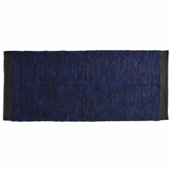 La cerise sur le gâteau Tapis en coton recyclé Matt | Bleu Clearance