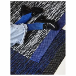 La cerise sur le gâteau Tapis en coton recyclé Matt | Bleu Clearance