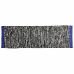 La cerise sur le gâteau Tapis en coton recyclé Matt | Noir