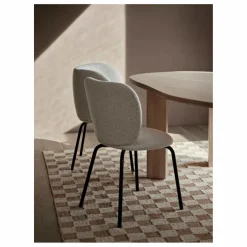 Ferm Living Tapis en jute et laine Check | Crème Outlet