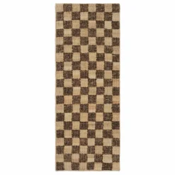 Ferm Living Tapis en jute et laine Check | Café Clearance