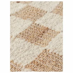 Ferm Living Tapis en jute et laine Check |