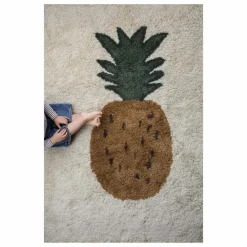 Enfant Ferm Living Kids Tapis en laine Fruiticana ananas