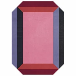 Layered Tapis en laine Teklan Crystal, Tekla Evelina Severin