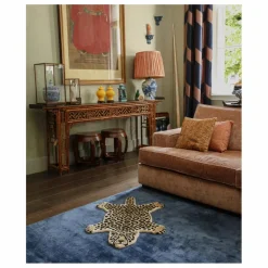 Doing Goods Tapis léopard en laine Brun Sale