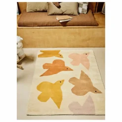 New Bleuu-studio Tapis Oiseaux | Ocre