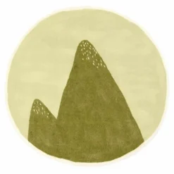 Hot Muskhane Tapis Pasu Montagne en feutre | Beige