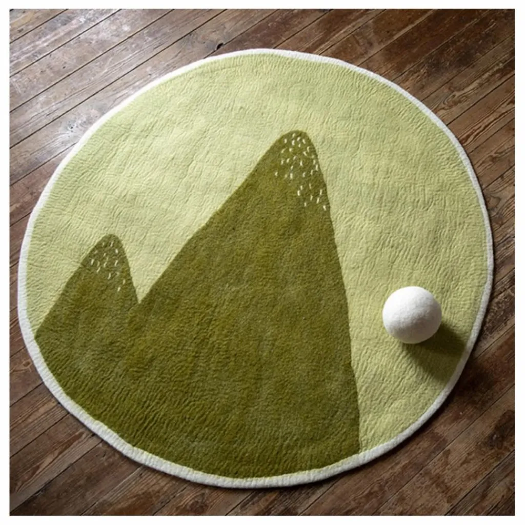 Hot Muskhane Tapis Pasu Montagne en feutre | Beige