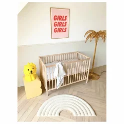 Maison Deux Tapis Rainbow en laine Naturel Discount