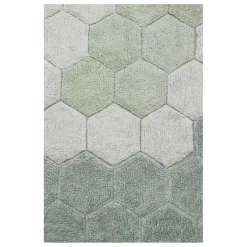 Lorena Canals Tapis rond Honeycomb | Bleu gris Discount