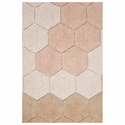 Discount Lorena Canals Tapis rond Honeycomb | Rose