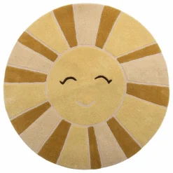 Bloomingville Mini Tapis Soleil | Jaune Hot