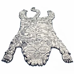 Moustache Tapis tigre | Bleu Best