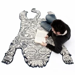 Moustache Tapis tigre | Bleu Best