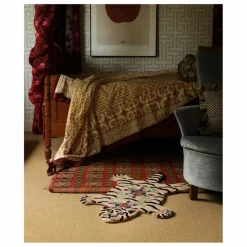 Hot Doing Goods Tapis tigre Mahee Majestic en laine | Rose pêche