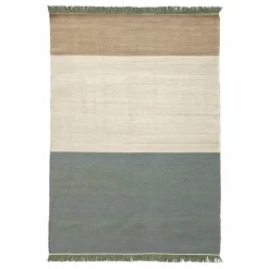 Nanimarquina Tapis Tres Stripes, Elisa Padrón | Vert de gris Hot