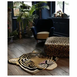 Enfant Doing Goods Tapis tête de tigre en laine Rajah |