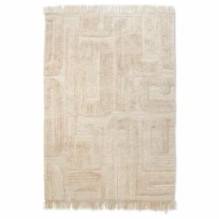 Sale HKliving Tapis tufté Limestone | Crème