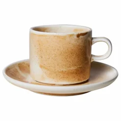 Clearance HKliving Tasse et soucoupe Chef Ceramics en porcelaine | Crème