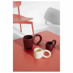 Discount Petite friture Tasse expresso Donut, Pia chevalier - Set de 2 | Bordeaux