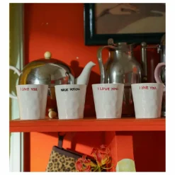 New Anna + Nina Tasse I Love You Blanc