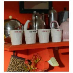 New Anna + Nina Tasse I Love You Blanc