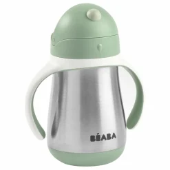 Béaba Tasses Et Gobelets D'Apprentissage|Premiers Repas|Tasse paille en inox - 250 ml |
