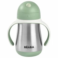 Béaba Tasses Et Gobelets D'Apprentissage|Premiers Repas|Tasse paille en inox - 250 ml |