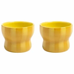 Hot &Klevering Tasses Circus - Set de 2 | Jaune