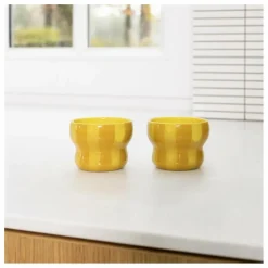 Hot &Klevering Tasses Circus - Set de 2 | Jaune