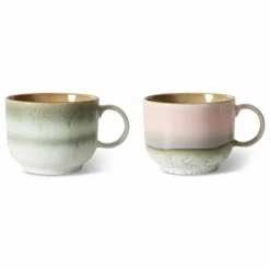 Hot HKliving Tasses en grès - Set de 2 | Rose