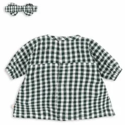 Best Konges Sløjd Tenue pour poupée Vichy | Vert foncé