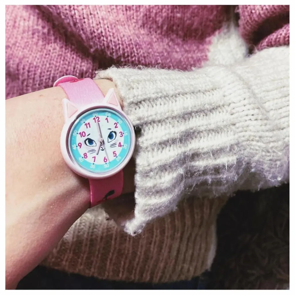 Outlet Djeco TICLOCK - Montre Chat | Rose