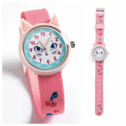 Outlet Djeco TICLOCK - Montre Chat | Rose