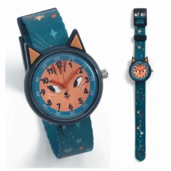 Outlet Djeco TICLOCK - Montre Ecureuil | Bleu foncé