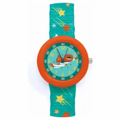 Djeco TICLOCK - Montre Super-héros | Bleu canard Clearance