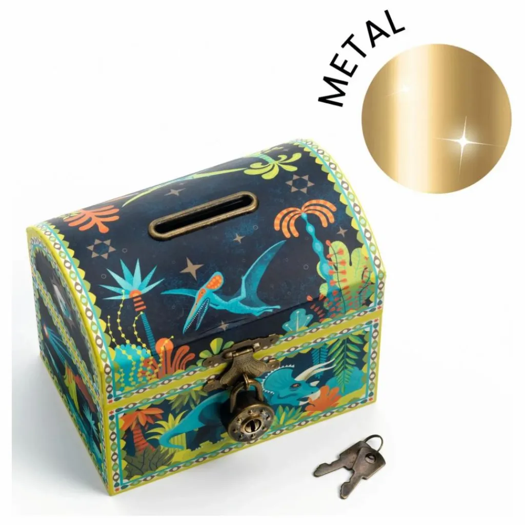 Djeco Tirelire Dinosaure Multicolore Hot