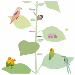Enfant MIMI'lou Décoration Murale|Déco Murale Enfant|Toise With The Birds - FR