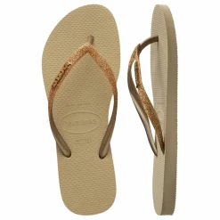 Femme Havaianas Sandales, Espadrilles|Sandales, Espadrilles|Tongs Slim Glitter |