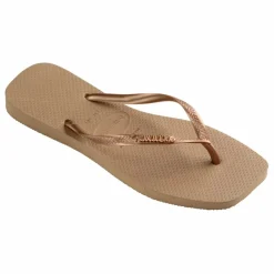 Femme Havaianas Tongs Square Logo Metallic |