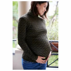 Paloma Collection Top de Grossesse Mathilda Seventies | Vert kaki Hot