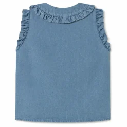 Coco au Lait Top Denim | Bleu