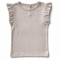 Online Soor Ploom Top Frill Pointelle Coton Bio | Naturel