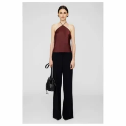 Anine Bing Top Leanne Soie | Bordeaux New