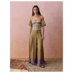 Boteh Top Lucent Lin | Vert Discount