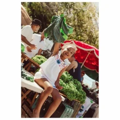 Enfant Louise Misha Top Solenia Gaze de Coton Bio |